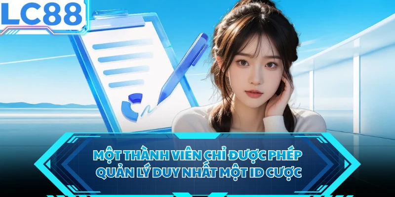 Một thành viên chỉ được phép quản lý duy nhất một ID cược 